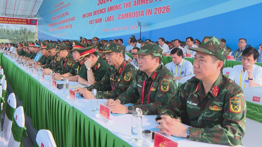 Việt Nam - Lào - Campuchia tăng cường hợp tác qua diễn tập quân sự chung  - Ảnh 2.