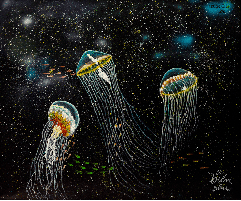 Khám phá đại dương qua hơn 70 tác phẩm hội họa tại triển lãm “Từ Biển Sâu - Into The Ocean” - Ảnh 5.