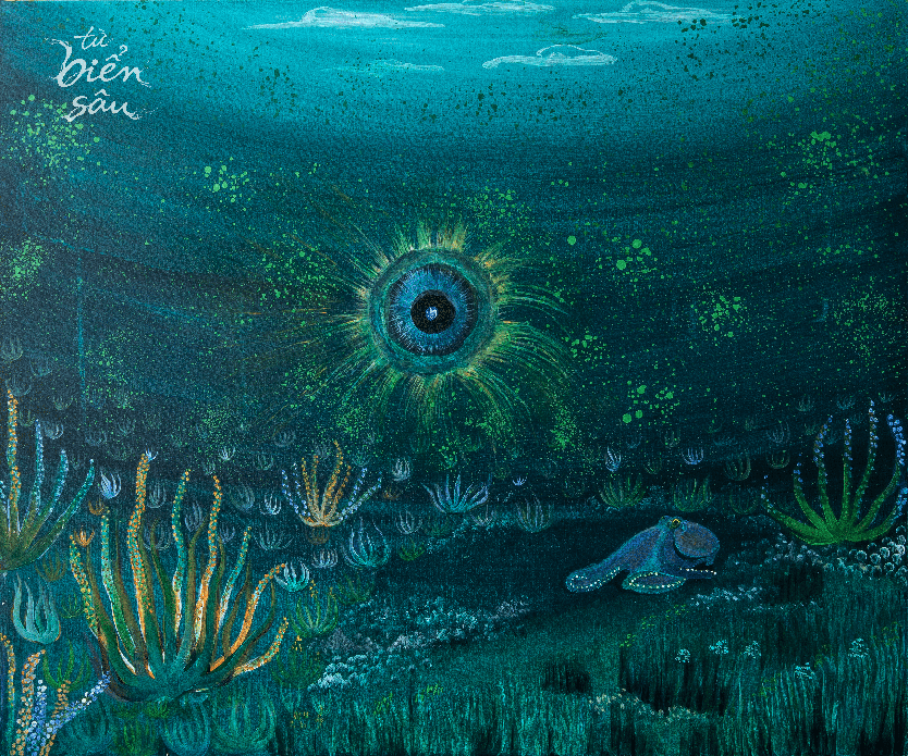 Khám phá đại dương qua hơn 70 tác phẩm hội họa tại triển lãm “Từ Biển Sâu - Into The Ocean” - Ảnh 6.