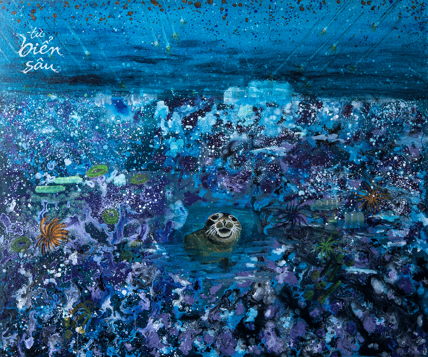 Khám phá đại dương qua hơn 70 tác phẩm hội họa tại triển lãm “Từ Biển Sâu - Into The Ocean” - Ảnh 9.