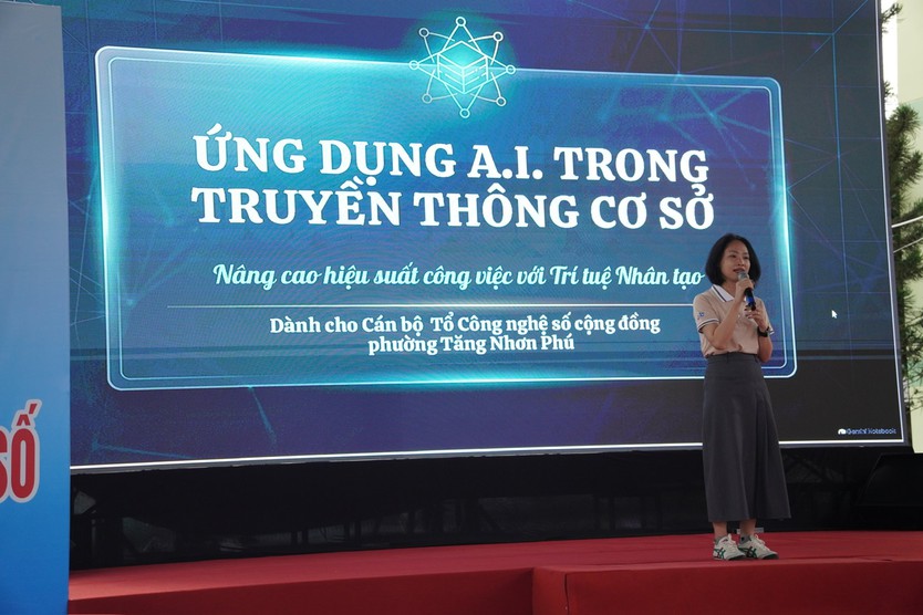 Phường Tăng Nhơn Phú nâng cao kỹ năng ứng dụng A.I. cho Tổ Công nghệ số cộng đồng - Ảnh 2.