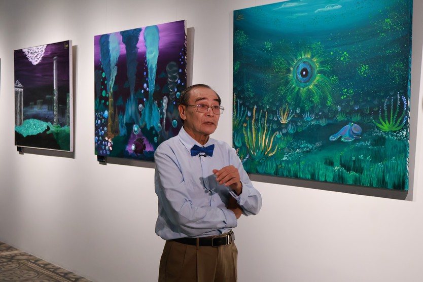Khám phá đại dương qua hơn 70 tác phẩm hội họa tại triển lãm “Từ Biển Sâu - Into The Ocean” - Ảnh 3.