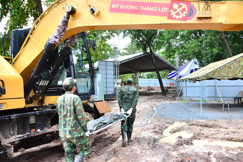 Hôm nay 2/10, quy tập thêm 4 bộ hài cốt liệt sĩ tại Công viên Lê Thị Riêng - Ảnh 3.