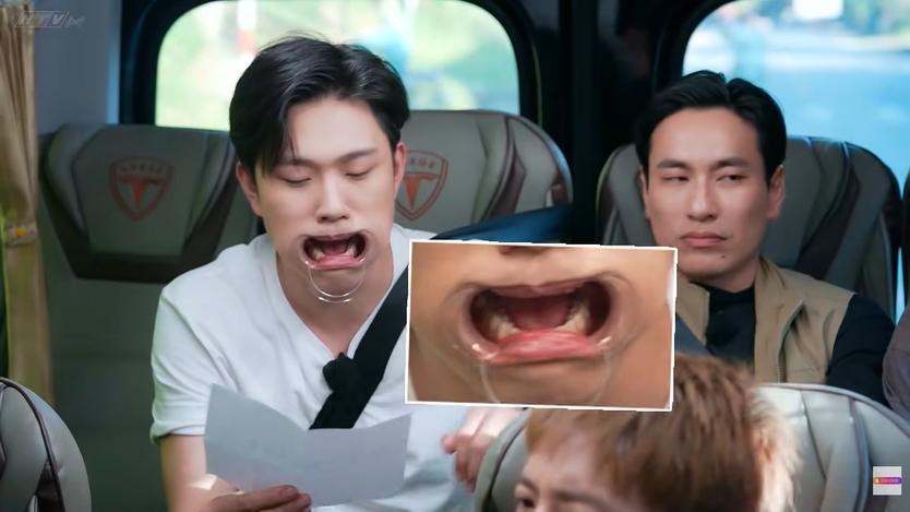 Dương Domic “quăng sạch hình tượng nam thần” vì thử thách uốn lưỡi | 2 Ngày 1 Đêm  - Ảnh 5.