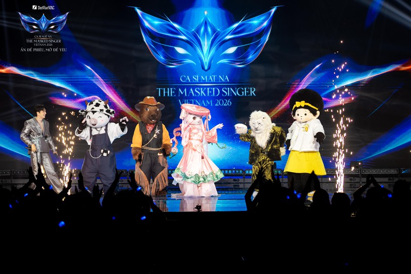 The Masked Singer Vietnam 2026: HEO MÁ HỒNG gây chú ý với màn kết hợp rock và âm hưởng dân gian - Ảnh 3.