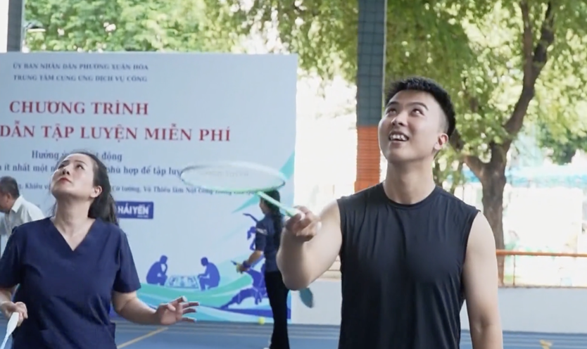 Phường Xuân Hòa mở lớp thể thao miễn phí- Ảnh 2.