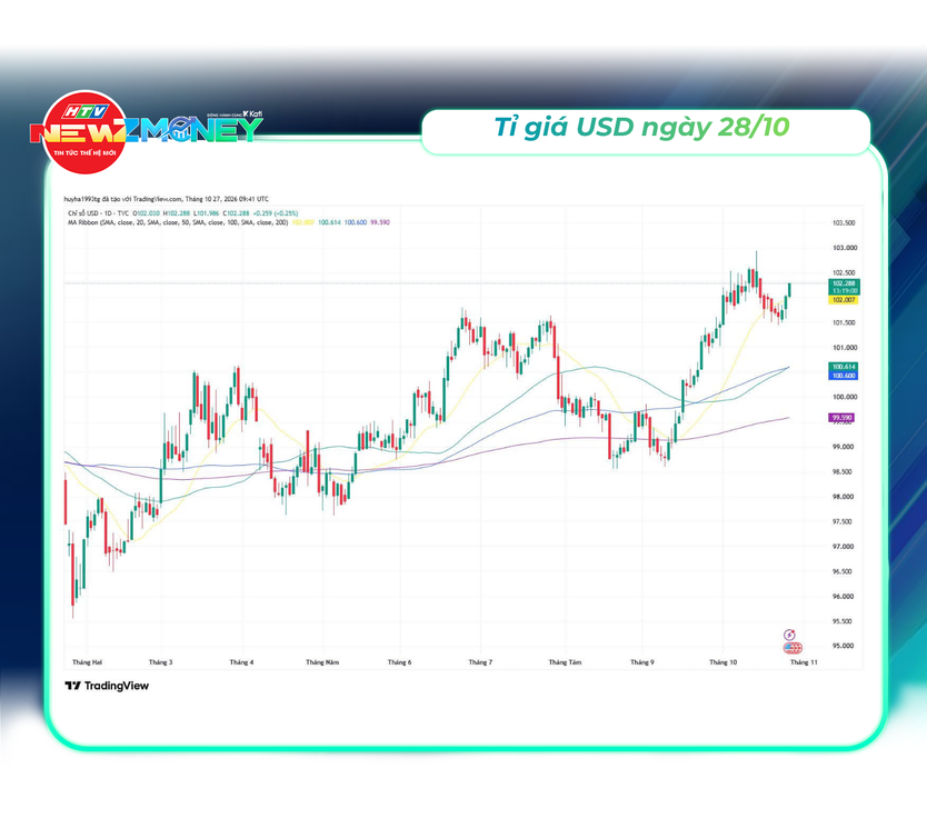 Bắt sóng thị trường 28/10: Giá vàng phục hồi, VN-Index tiếp tục điều chỉnh | NewZMoney - Ảnh 4.