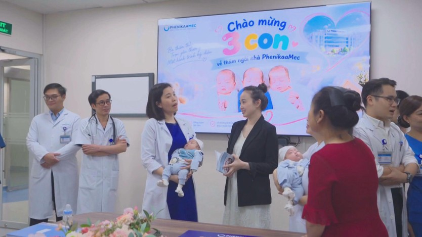 Bệnh viện Đại học Phenikaa thực hiện thành công ca sinh ba đặc biệt - Ảnh 4.