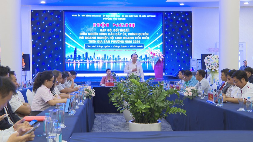 Phường Phú Thạnh đối thoại với doanh nghiệp, thúc đẩy môi trường kinh doanh thuận lợi - Ảnh 4.