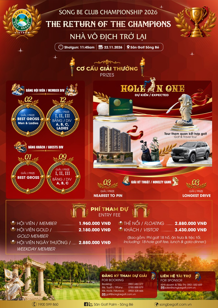 Song Be Club Championship 2026 trở lại sau 7 năm, viết tiếp hành trình chinh phục vinh quang - Ảnh 2.