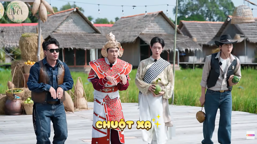 Tái hiện văn hóa cây bẹo chợ nổi, Pháp Kiều nắm quyền “tranh giành” đồng đội | 2 Ngày 1 Đêm - Ảnh 8.