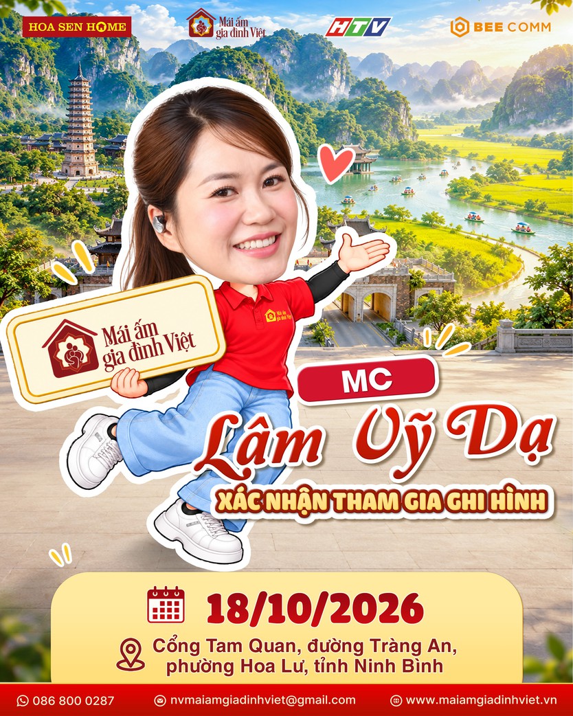 Dàn nghệ sĩ ghi hình Mái ấm gia đình Việt tại Ninh Bình - Ảnh 3.