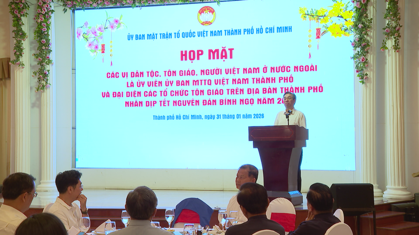 Gặp gỡ, chúc Tết các vị chức sắc tôn giáo, vị dân tộc đại diện Hội Người Việt Nam ở nước ngoài - Ảnh 3.