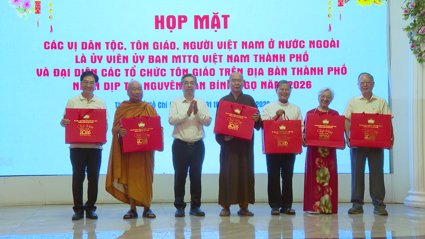 Gặp gỡ, chúc Tết các vị chức sắc tôn giáo, vị dân tộc đại diện Hội Người Việt Nam ở nước ngoài - Ảnh 11.
