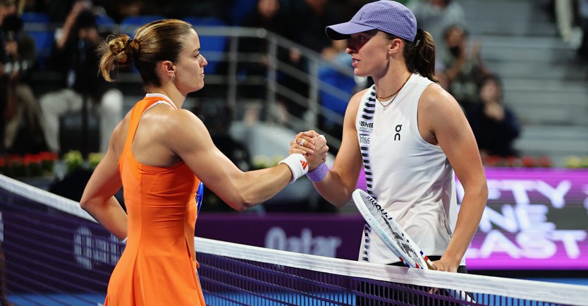 Giải quần vợt WTA 1000 Qatar Open: Mboko bất ngờ loại Rybakina - Ảnh 2.