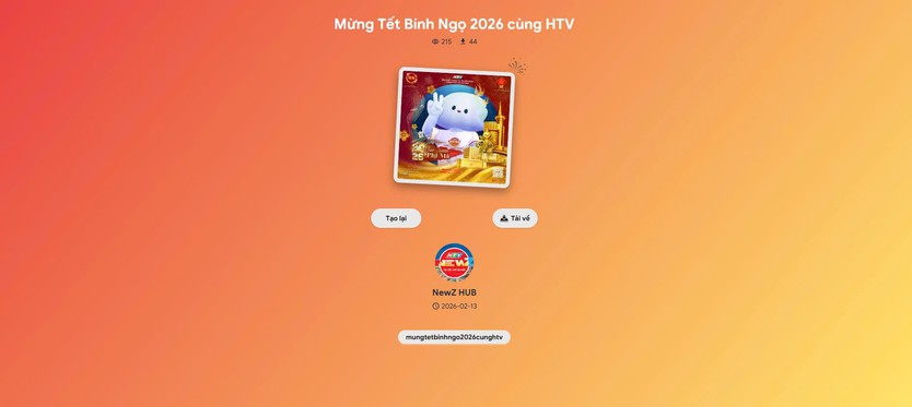 Cùng HTV thay frame avatar Tết Bính Ngọ 2026 – Khai Xuân Phi Mã - Ảnh 2.