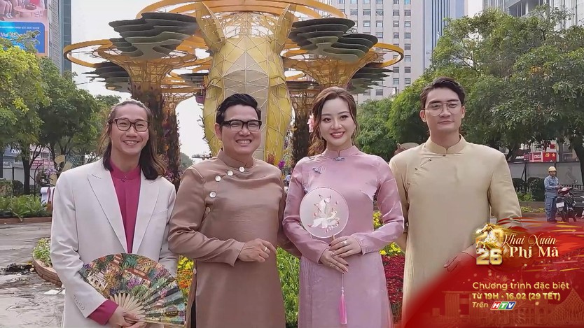 Rực rỡ áo dài Việt trước thềm khai mạc Đường hoa Nguyễn Huệ - Ảnh 5.