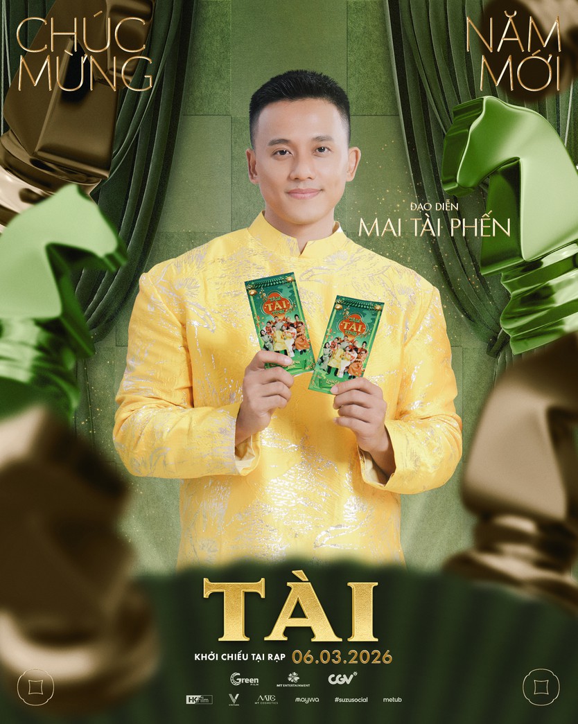Mỹ Tâm, Mai Tài Phến cùng ê-kíp phim Tài diện áo dài rộn ràng chúc Tết - Ảnh 2.