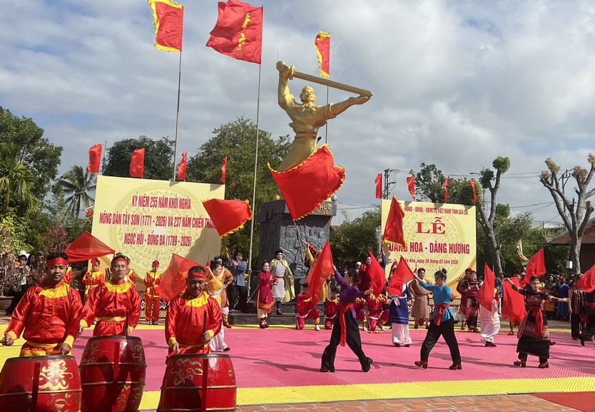 Lễ hội Đống Đa lan tỏa hào khí Tây Sơn- Ảnh 1.