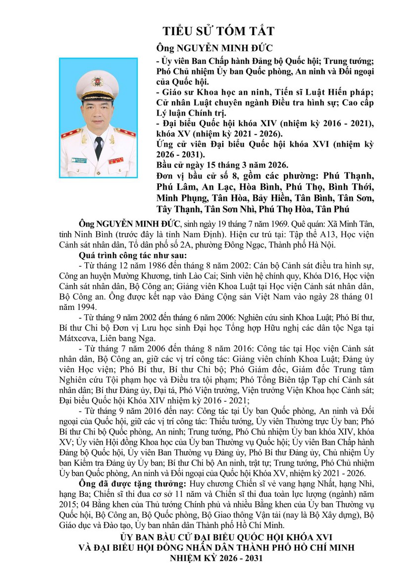 Tóm tắt tiểu sử ông Nguyễn Minh Đức ứng cử Đại biểu Quốc hội Khóa XVI- Ảnh 1.