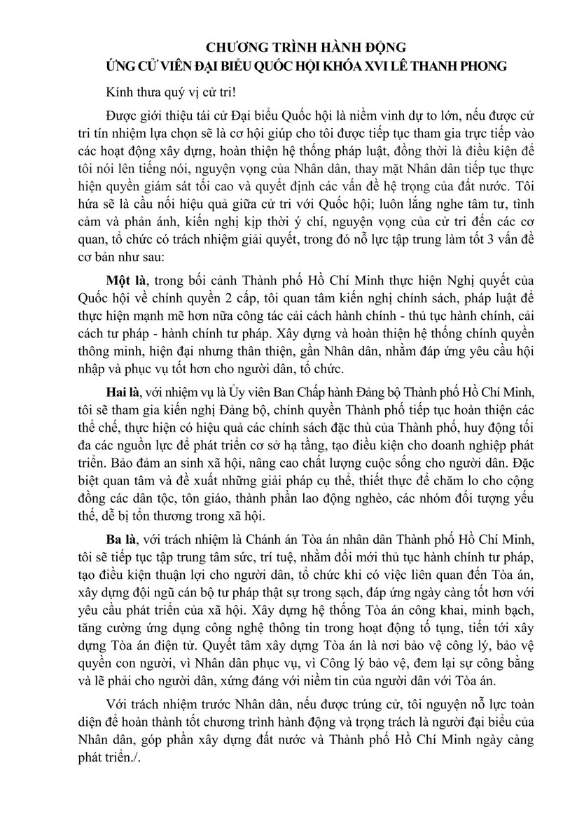 Tóm tắt tiểu sử ông Lê Thanh Phong ứng cử Đại biểu Quốc hội Khóa XVI- Ảnh 2.