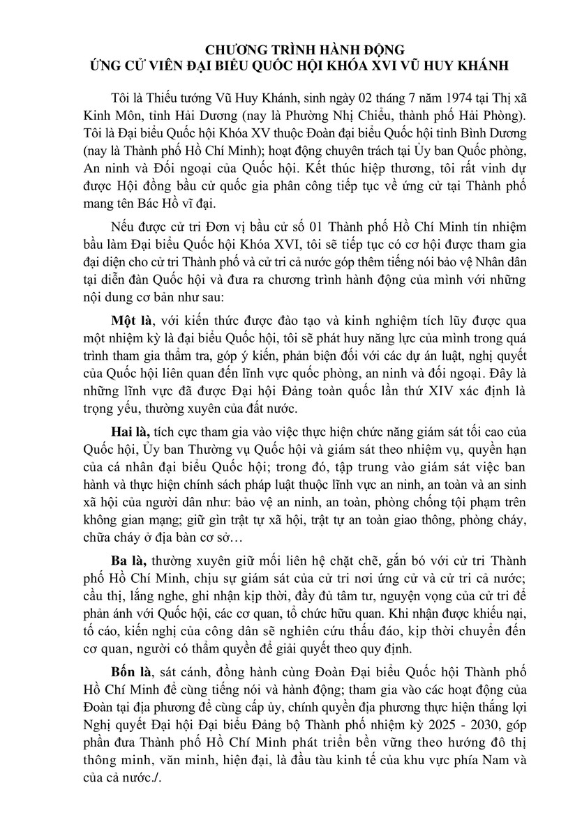 Tóm tắt tiểu sử ông Vũ Huy Khánh ứng cử Đại biểu Quốc hội Khóa XVI - Ảnh 2.