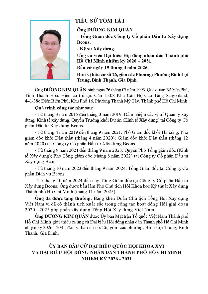 Tóm tắt tiểu sử bà Võ Thị Thanh Hà ứng cử Hội đồng nhân dân TP. Hồ Chí Minh Khóa XI - Ảnh 1.