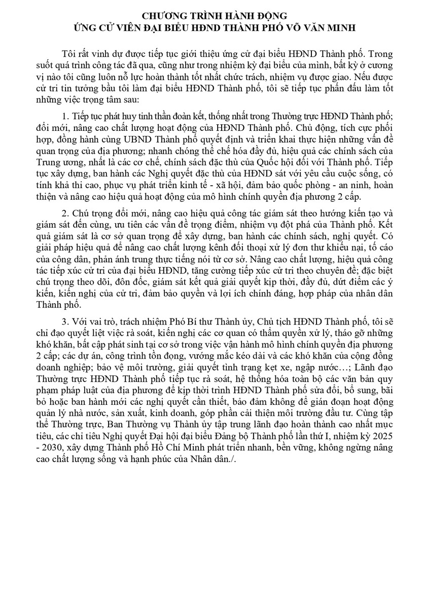 Tóm tắt tiểu sử ông Võ Văn Minh ứng cử Hội đồng nhân dân TP. Hồ Chí Minh Khóa XI - Ảnh 2.