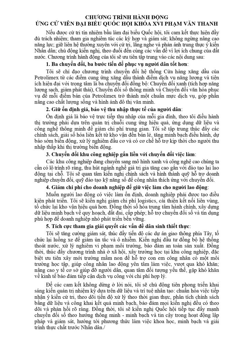 Tóm tắt tiểu sử ông Phạm Văn Thanh ứng cử Đại biểu Quốc hội Khóa XVI - Ảnh 2.