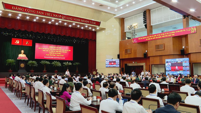 Tổng Bí thư Tô Lâm: TP. Hồ Chí Minh tiếp tục là động lực dẫn dắt trong kỷ nguyên mới - Ảnh 2.