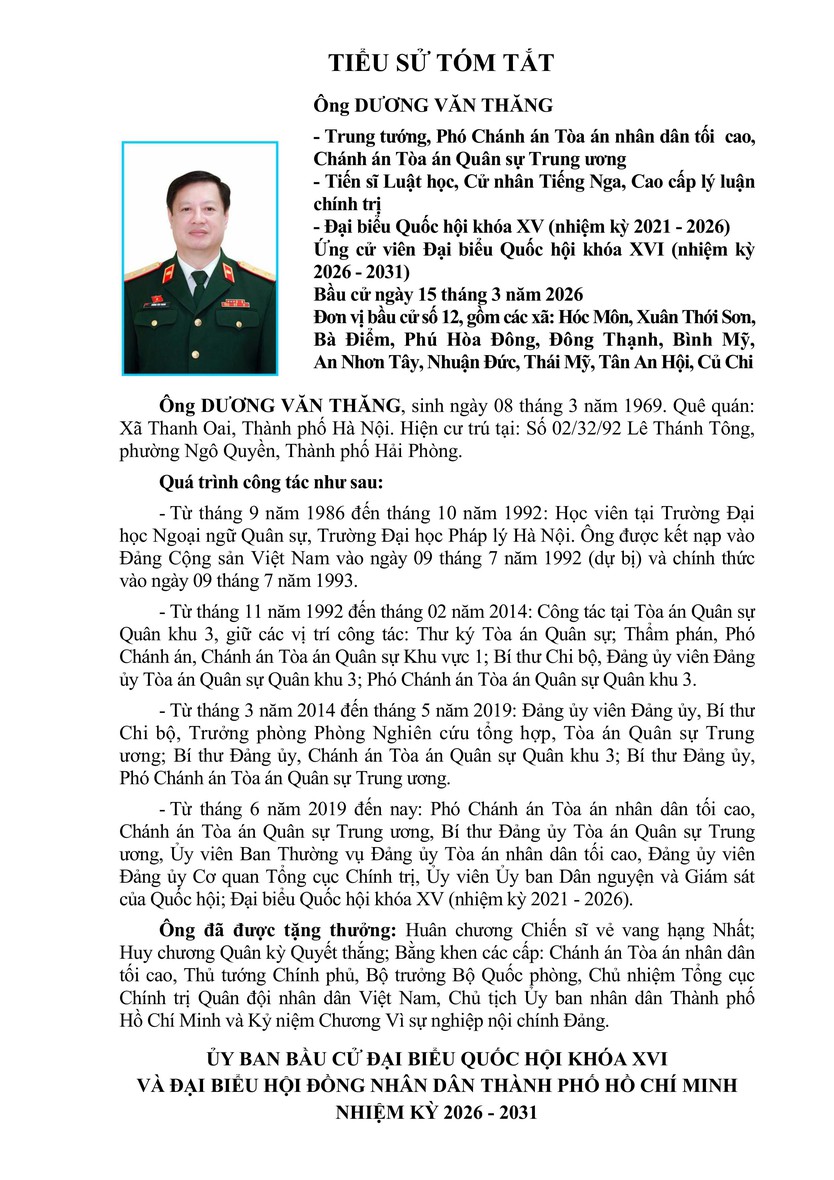 Tóm tắt tiểu sử ông Dương Văn Thăng ứng cử Đại biểu Quốc hội Khóa XVI - Ảnh 1.
