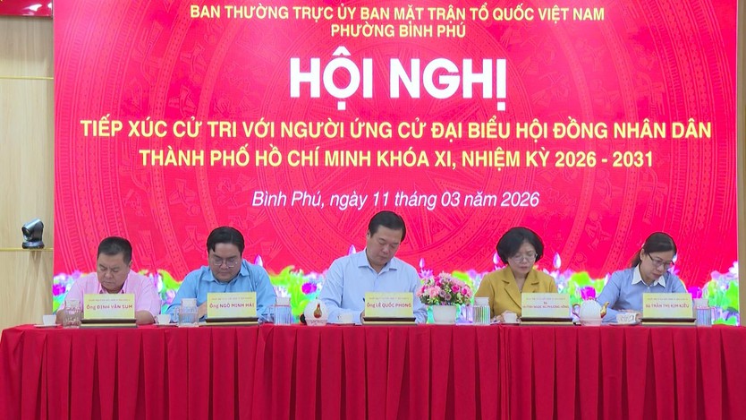 Tổ đại biểu HĐND TP. Hồ Chí Minh đơn vị 17 tiếp xúc cử tri vận động bầu cử- Ảnh 1.