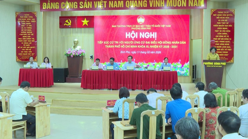 Tổ đại biểu HĐND TP. Hồ Chí Minh đơn vị 17 tiếp xúc cử tri vận động bầu cử- Ảnh 6.