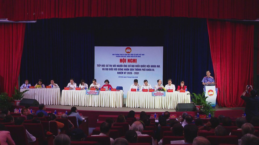 Tổ đại biểu Quốc hội đơn vị số 7 và tổ đại biểu HĐND đơn vị số 18 tiếp xúc cử tri phường Vĩnh Hội, TP. Hồ Chí Minh - Ảnh 1.
