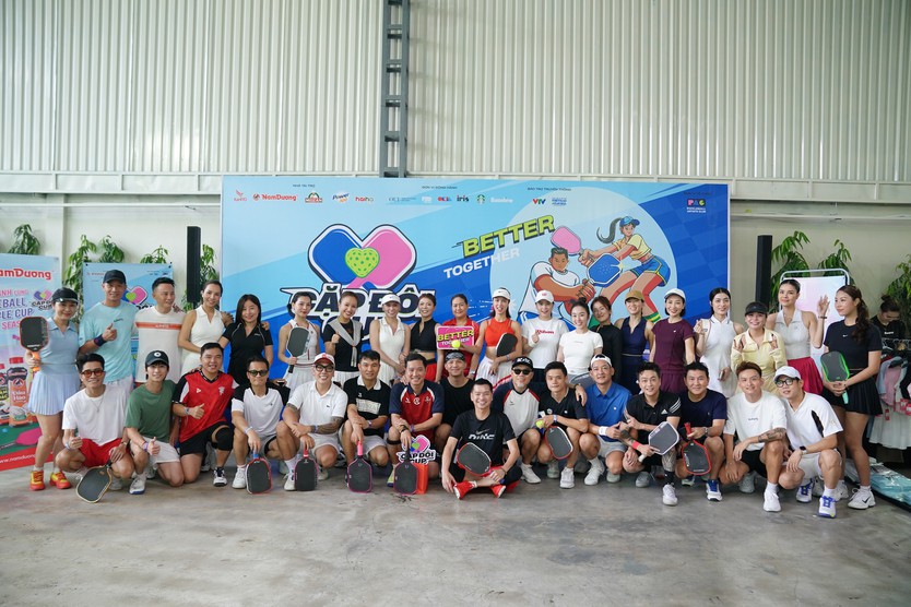 Giải pickleball "Cặp đôi Cup" mùa 2: Gần 60 nghệ sĩ, VĐV, doanh nhân tranh tài  - Ảnh 1.