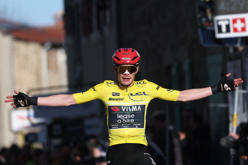 Vingegaard vượt lên ở chặng 5 cuộc đua Paris Nice - Ảnh 1.