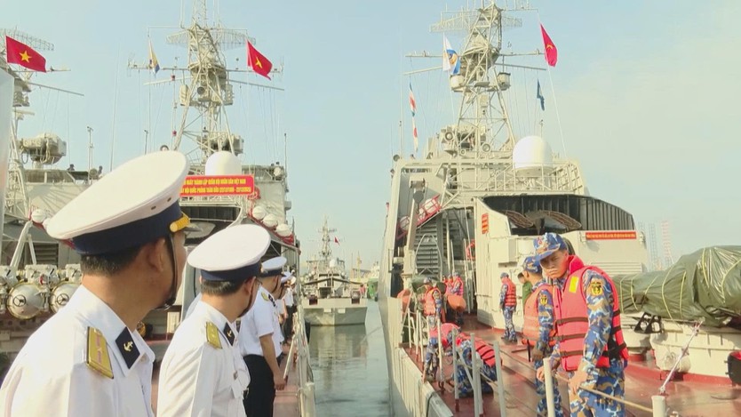 Tàu 17 Vùng 2 Hải quân: Hoàn thành sứ mệnh hòa bình, sẵn sàng cho ngày hội bầu cử - Ảnh 4.