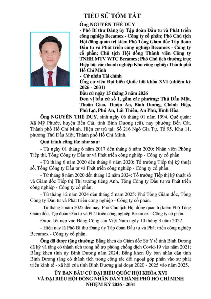 Ông Nguyễn Thế Duy trúng cử Đại biểu Quốc hội Khóa XVI - Ảnh 1.