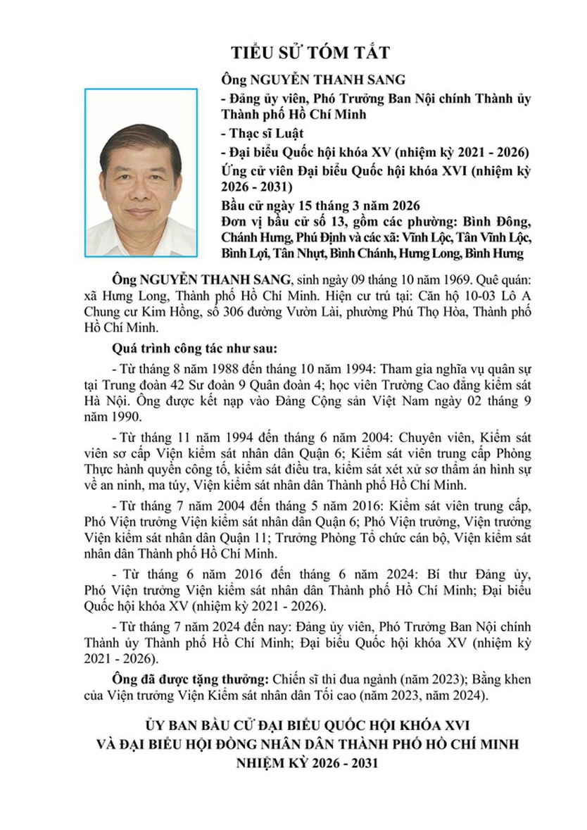 Ông Nguyễn Thanh Sang trúng cử Đại biểu Quốc hội Khóa XVI - Ảnh 1.
