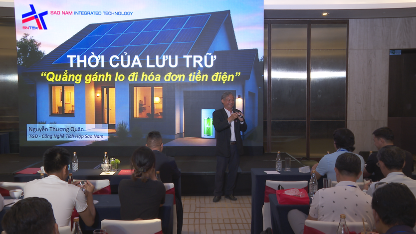 Thời sự trưa HTV ngày 22/3/2026 I Điện mặt trời lưu trữ - Giải pháp giúp tự chủ nguồn năng lượng bền vững- Ảnh 1.