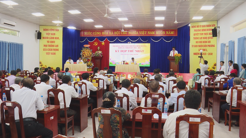 Hội đồng Nhân dân phường Bình Dương khóa II chính thức đi vào hoạt động- Ảnh 1.