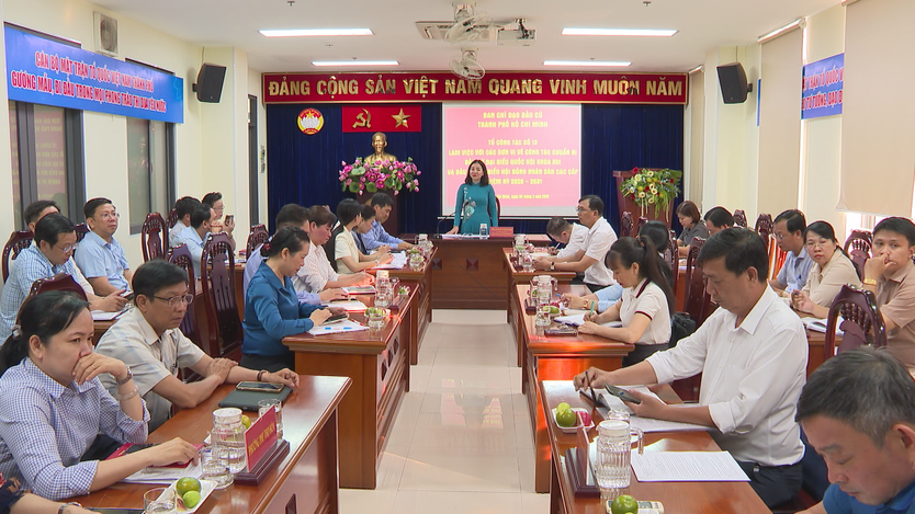TP. Hồ Chí Minh rà soát tiến độ chuẩn bị bầu cử tại các đơn vị phụ trách - Ảnh 1.