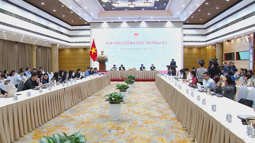 Họp báo Chính phủ tháng 2: Không có chủ trương tiếp tục sáp nhập tỉnh, thành- Ảnh 1.