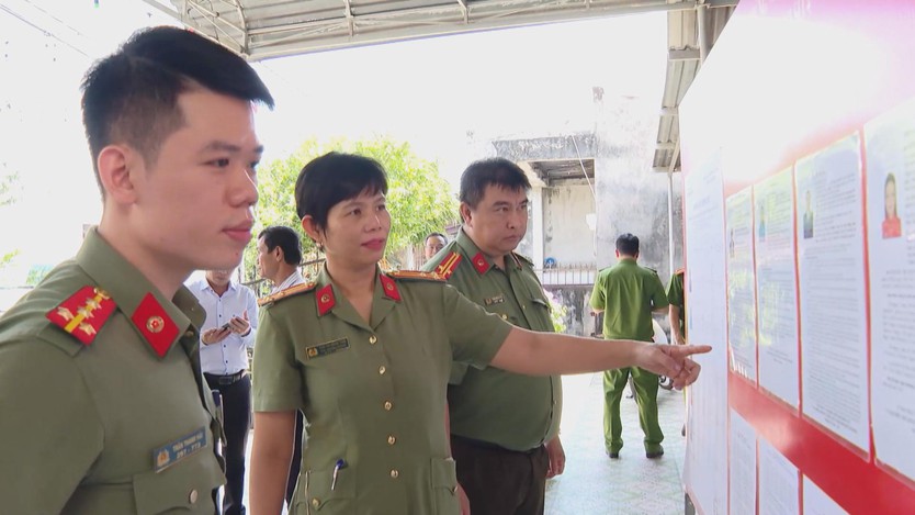 Kiểm tra công tác đảm bảo an ninh - trật tự cho ngày bầu cử - Ảnh 3.