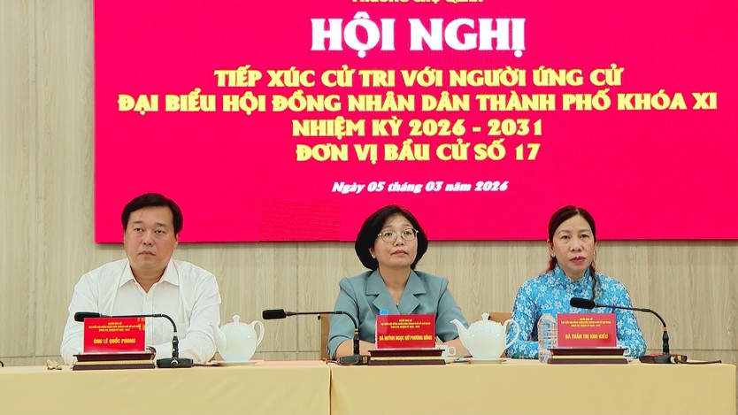 Ứng cử viên HĐND TP. Hồ Chí Minh đơn vị số 17 tiếp xúc cử tri, cam kết hành động vì đời sống người dân - Ảnh 2.