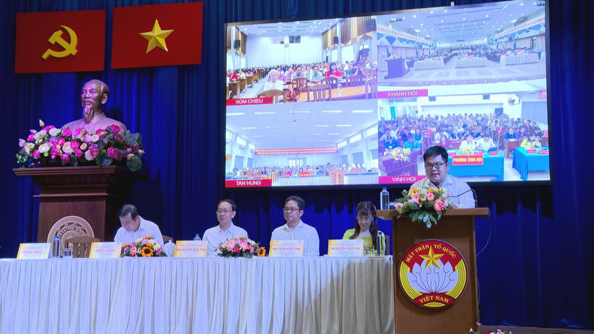 Ứng cử viên đại biểu HĐND TP. Hồ Chí Minh tiếp xúc cử tri Đơn vị bầu cử số 18 - Ảnh 1.