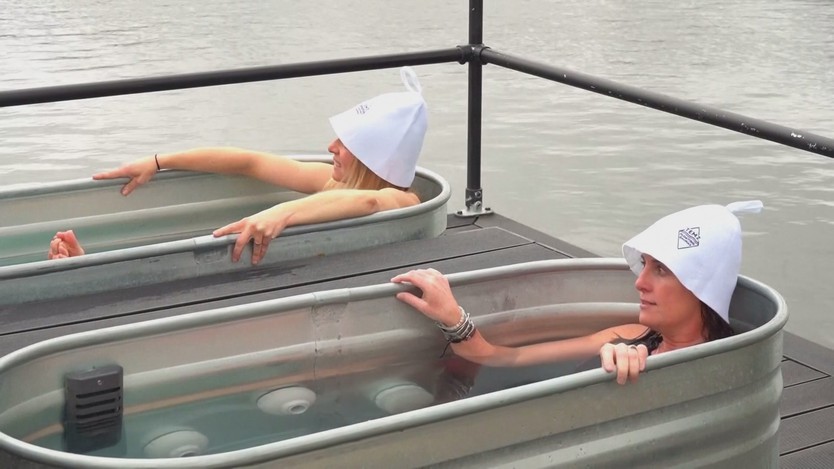 Trải nghiệm xông hơi bên bờ sông Thames tại Anh - Ảnh 2.