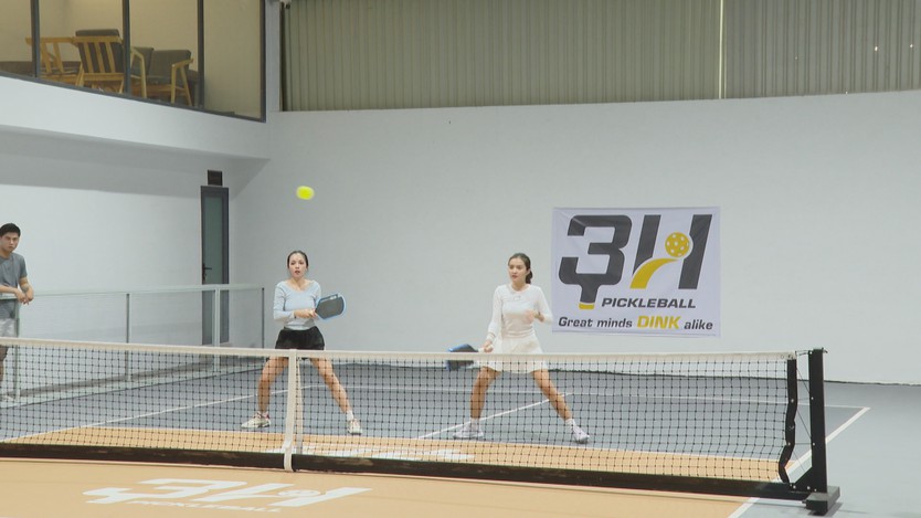 Sôi nổi giải Pickleball "Mỹ nhân đại chiến" - Ảnh 3.