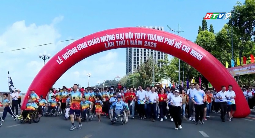 P. Vũng Tàu chào mừng Đại hội Thể dục thể thao TP. Hồ Chí Minh 2026 - Ảnh 1.