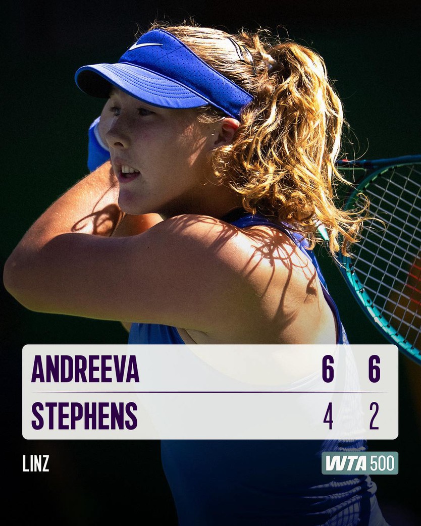 Mirra Andreeva vào vòng 1/8 WTA Linz Open - Ảnh 1.